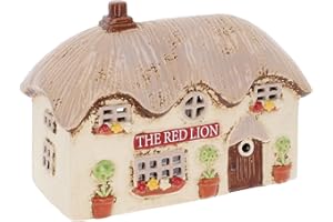 Shudehill Giftware Village Pottery Pub Tealight Collection - Crown, Red Lion & Royal Oak Pubs (Red Lion Pub)