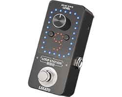 LEKATO 9 Loops Loop Station 40 Minutes Recording Time Built-in Tuner Guitar Looper Unlimited Overdub Electronic Guitar Loop E