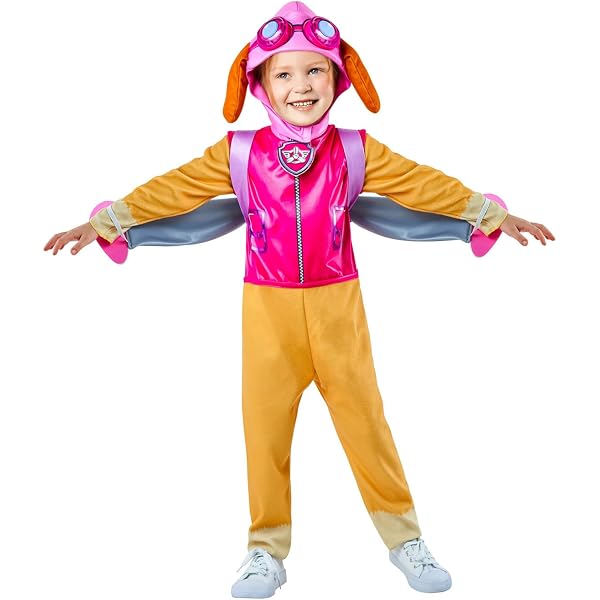 ABITO DA NOTTE ragazza bambini PAW Patrol Skye Chase cravatta da notte