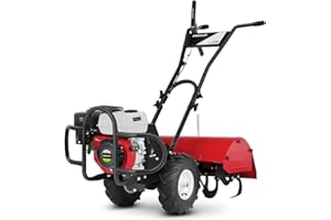GREENCUT GTC220X - Benzin-Gartenfräse mit 4-Takt 212cc 7PS Motor, 70cm Arbeitsbreite und 35cm Tiefe im Boden