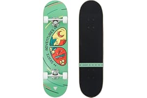 OLSSON & BROTHERS Skateboards OLSSON -Ruedas Alto Rebote SHR 65MM, Tabla 30"-32", 7 láminas Arce Canadiense, Ejes xrkp 6,5", ABEC 7 monopatín Adolescentes niños Principiantes Profesionales