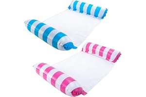 Morofme Hammock Inflatable Pool Float, Pool Float Lounger, Multiuse Pool Hammock (Saddle, Lounge Chair, Drifter), Water Lounge for Adults