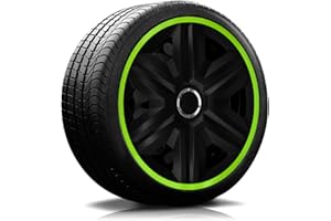 AUTOTEPPICH STYLERS WIR FERTIGEN IHRE FUßMATTEN RADKAPPEN-KÖNIG 16" 16 Zoll RKK21 LUX Grün RADBLENDEN RADKAPPEN