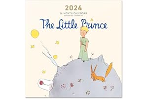 Grupo Erik: Calendario 2024 da Muro Il Piccolo Principe, 12 mesi + 4 in omaggio, 30x30cm FSC®, ideale come Calendario 2024 da parete, Calendario ufficio 2024, Calendario casa 2024