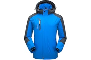 Naudamp Hommes Veste Imperméable En Plein Air Légère Softshell Manteau De Pluie Escalade Vêtements De Randonnée Montagne Multi-Poches Coupe-Vent