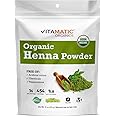 Vitamatic Certified USDA Organic Henna Powder 1 Pound (16 Ounce)