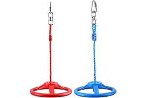 PELLOR Kids Monkey Bars, Kids Gymnastic Rings, Multifunctional Gym Rings, Backyard Playground Play Sets for Obstacle Ring, Trapeze Bar, Monkey Bars Climbing Frame, Climbing Ring Training