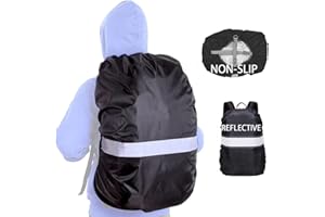 HIDEWALKER Housse de Protection imperméable pour Housse de Sac à Dos réfléchissante Anti Pluie Poussière Sac à Dos avec Sangle réglable pour randonnée, Camping, Voyage, Cyclisme