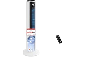 ‎LEVOIT Levoit - DC Motor Turmventilator - 20dB sehr leiser Ventilator - 4 Modi/12 Stufen/12 Std Timer - Fan mit Fernbedienung & Kühlung - Tower Fan mit 7,9m/s Geschwindigkeit - 24W Standventilator