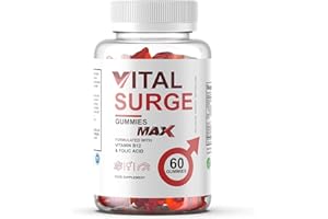 SLIM WARRIORS Vital Surge MAX Testo Gummies for Men/Gummies Enhance Pleasure & Performace - 60 Gummies
