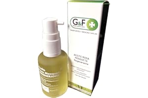 G&F TRANSPLANTES Y MEDICINA CAPILAR Rosa Mosqueta para cicatrices. Aceite de rosa mosqueta. Aceite Rosa Mosqueta puro Vitamina E. Bote de 30 Ml. Aceite corporal regenerador y cicatrizante. Para todo tipo de piel. Dermo reparador.