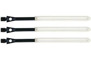 Bully Darts Unicorn Slikstik Aluminium Dart Shafts - Side Loading Stems - Black/Natural - Short
