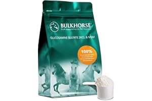 BulkHorse Sulfate de glucosamine & MSM | Qualité premium. Dosage efficace | 1000 grammes