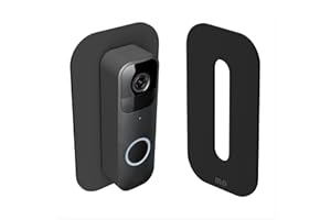 MARS OUTPOST Wall Plate Compatible with BlinkDoorbell Satin Finish Heavy Duty Perspex Plastic Black