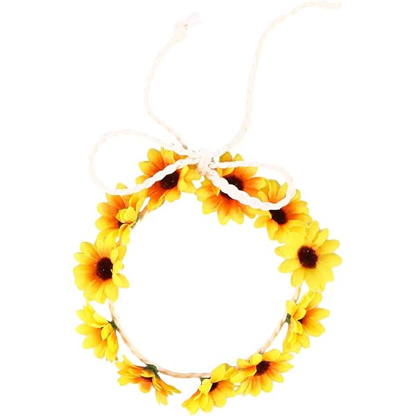 Beaupretty Sonnenblumen-Stirnband – Boho Blumenkrone, Kopfschmuck Für Sommer, Hochzeit & Strand
