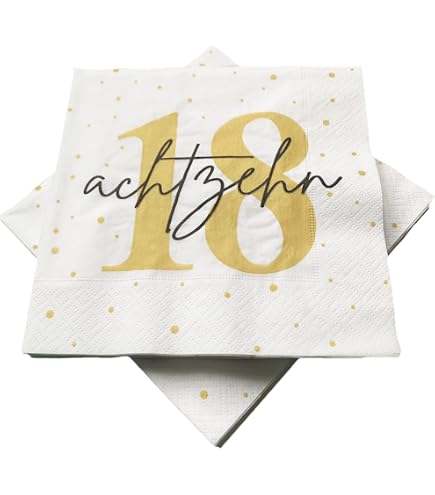 40. Geburtstag Servietten – 20 Stück, 25x25 Cm, Dreilagig, Motiv Verkehrsschild