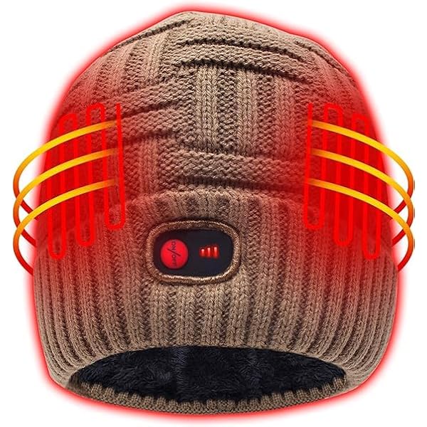 Erconsso Beheizter Schal Mit USB - 3 Heizstufen - Kabelloser Wärmeschal Für Damen & Herren - Weiches Kunstkaschmir - Ideal Für Winter & Outdoor