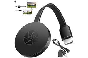 DONGNESI Chromecast Device for TV, Wireless Display Dongle Adapter, Streaming Stick Screen Mirroring Video Mirror Screen Connector Receiver Compatible with AirMirror Airplay Miracast