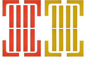 Eco Walker Court Line Marker Set Create Your Own Pickleball Mini Tennis Court (RED-YELLOW)