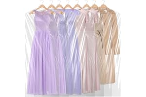 BEISHIDA 25pcs 180cm Kunststoff Kleidertasche Chemische Reinigung Wäschebeutel für Kleidung Abdeckung Hängende Kleidung Kleidung Lagerung für lange Kleider Rock Mantel Anzug Shirt Jacke