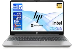 HP 250 G9, Notebook i5, Pc portatile intel core, 1240P fino a 4,40Ghz, Silver, Ram 16Gb Ddr4, SSD 1 Tb, Display 15.6" FULL HD, Windows 11 Pro, Office Pro, Laptop Pronto all'uso