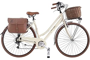 Via Veneto by Canellini vélo vélo vélo CTB Femme Vintage Retro Dolce Vita Aluminium Beige