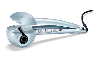 BaByliss C1700E Curl Secret ANTI FRIZZ Hydro Fusion, automatyczna lokówka, funkcja hydro Fusion, zakres temperatur 190-230°C, jasnoniebieski,