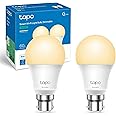 Tapo L510B (2-Pack) Smart Bulb, B22 LED Light Bulb, Alexa Light Bulbs, Dimmable Bulb,Energy Monitoring, 8.3W (60W), Schedule 