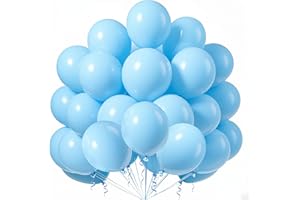 GHOIETV Luftballons Blau,100 Stück 12 Zoll Blaue Ballons,Helium Luftballons Latex Luftballons für Ballongirlande,Geburtstagsfeiern,Hochzeiten, Baby Party,Kommunion Party Deko