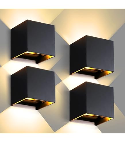 GU10 Inbouwspots, vierkant, montageframe in zwart, met keramische GU10- fitting, voor lampen, 75 mm, 35 graden draaibaar, voor led- of halogeenlampen, 20 stuks