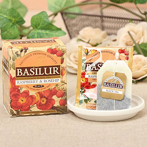 Preisvergleich Produktbild BASILUR Magic Fruits Raspberry & Rosehip Schwarzer Tee 10x2g