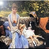 Rikki Knight James Tissot Silence Design Art Keramik Fliesen, 4 von 4-Zoll