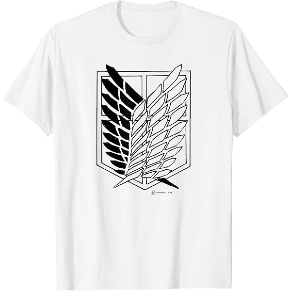 Attack On Titan T-Shirt - Small Scout Regiment Shield Chest Design (offizielles Merch)