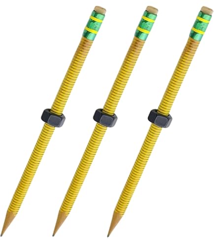 Crayon Anti-stress Fileté Avec écrou Rotatif - Pour Concentration, Relaxation, Anxiété - En Bois