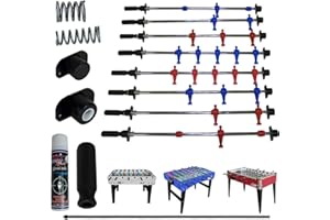 Calcio Balilla Roberto Sport mod.li College, Family e Scout. 1399 serie 4+4 aste, diam. mm.16, telescopiche, in acciaio doppia cromatura, mm.790 Italy con ometti, molle, boccole, astine e manopole Export. Lubrificante in omaggio.