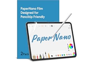 MOBDIK 2 Stück Papier Schutzfolie für iPad 10. Generation (10,9 Zoll, 2022) Zeichnen Wie auf Papier, Blendfreiem, Kompatibel mit Apple Pencil, mit Easy Installation Kit