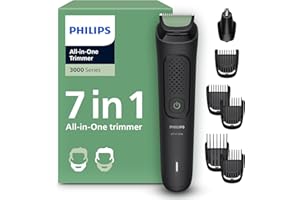 Philips 7'si 1 Arada Erkek Bakım Seti, 60 Dakika Çalışma Süresi, Kendini Bileyen Bıçaklar, Şarj Göstergeli, MG3920/15