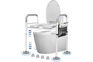 KAJKEY rialzo wc per anziani - rialzo wc, rialzo per wc,alzawater per protesi anca, rialzo water, alzata per wc, alza water x anziani, alzawater per anziani, wc per disabili - Adatto a qualsiasi toilette