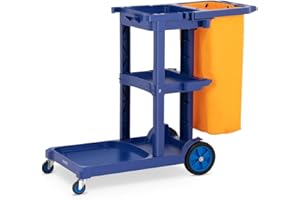 ulsonix UNICLEAN 12 Reinigungswagen Müllsack 4 Rollen Profi Gerät Wagen Reinigung Haushalt