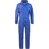 Yukirtiq Herren Arbeitsoveralls Rallye-Kombination Baumwolle Arbeitskleidung Arbeits-Overall Frontreißverschluss Arbeitskombi