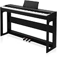LEADZM Piano Numérique 88 Touches Semi-Lestées - Bluetooth MIDI, Haut-Parleurs Stéréo, Idéal Pour Débutants