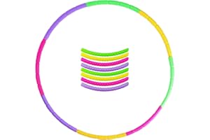 TYFGRT Hula - Cerchi staccabili per bambini, 8 pezzi, accessori sportivi, cerchi in plastica, attrezzature per il fitness