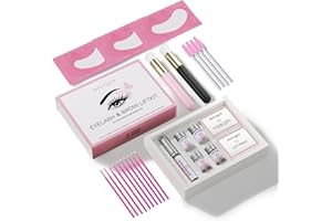 MIFELOY Eyelash Perm Set, Eye Lash Brow Lifting Kit, Beginner Curling Perming Wave Eyelashes, Women DIY Lashes Extension Set, Professional Eyebrow Lamination for Salon Home Use