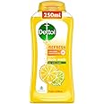 Dettol Body Wash and Shower Gel for Women and Men, Refresh - 250ml | Soap-Free Bodywash | 12h Odour Protection
