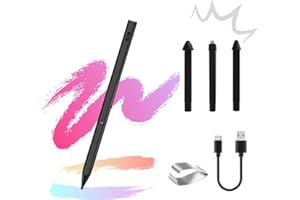 HoneTeek Stylus Pen for Microsoft Surface Pro X/9/8/7/6/5/4/3, Surface Go 3/Book 3/Laptop 5/Studio2, 4096 Pressure Sensitivity, Erase Copy Paste, Magnetic Attachment, Tilt&Palm Rejection Function