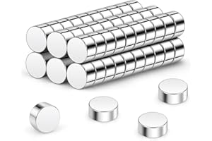 Wukong N45 Mini aimants forts, 2x1mm | 60 pièces d'aimants néodyme Petits mais forts pour réfrigérateur, Bureau, imprimante 3D, Maquette et Projet de Bricolage
