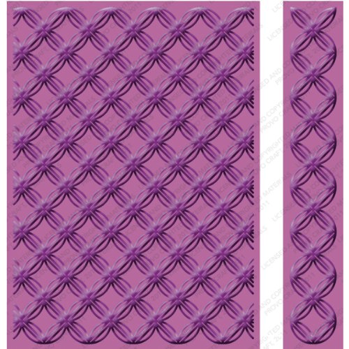 Cricut Cuttlebug 5 x 7-inch Geometric Rings Embossing Folder and Border