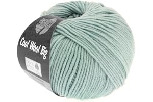 LANA GROSSA Cool Wool Big | Extrafeine Merinowolle waschmaschinenfest und filzfrei | Handstrickgarn aus 100% Schurwolle (Merino) | 50g Wolle zum Stricken & Häkeln | 120m Garn