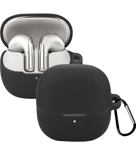 Custodia In Silicone Morbido Per Xiaomi Buds 6 – Antigraffio, Ricarica Wireless Compatibile E Moschettone Incluso