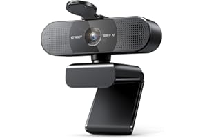 EMEET Webcam HD - Webcam C960 AF 1080P con copriobiettivo e doppio microfono,Telecamera streaming a 360° con correzione automatica della luce PDAF, plug & play, ideale per webcam per Win10, MacOS